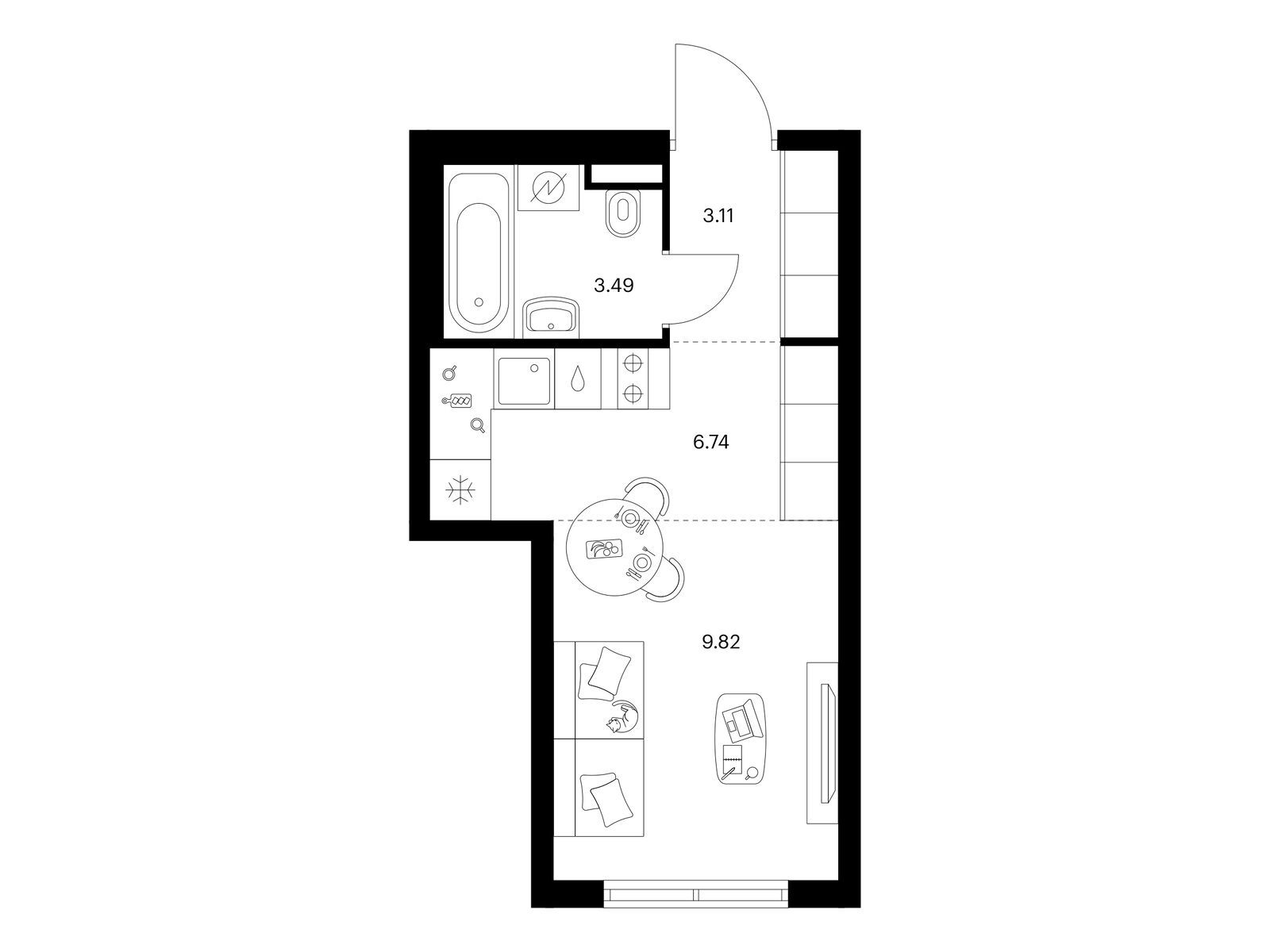 Продажа студии Ильинское-Усово, Ильинский луга, корп.4.1 Продажа студии Ильинское-Усово, Ильинский луга, корп.4.1