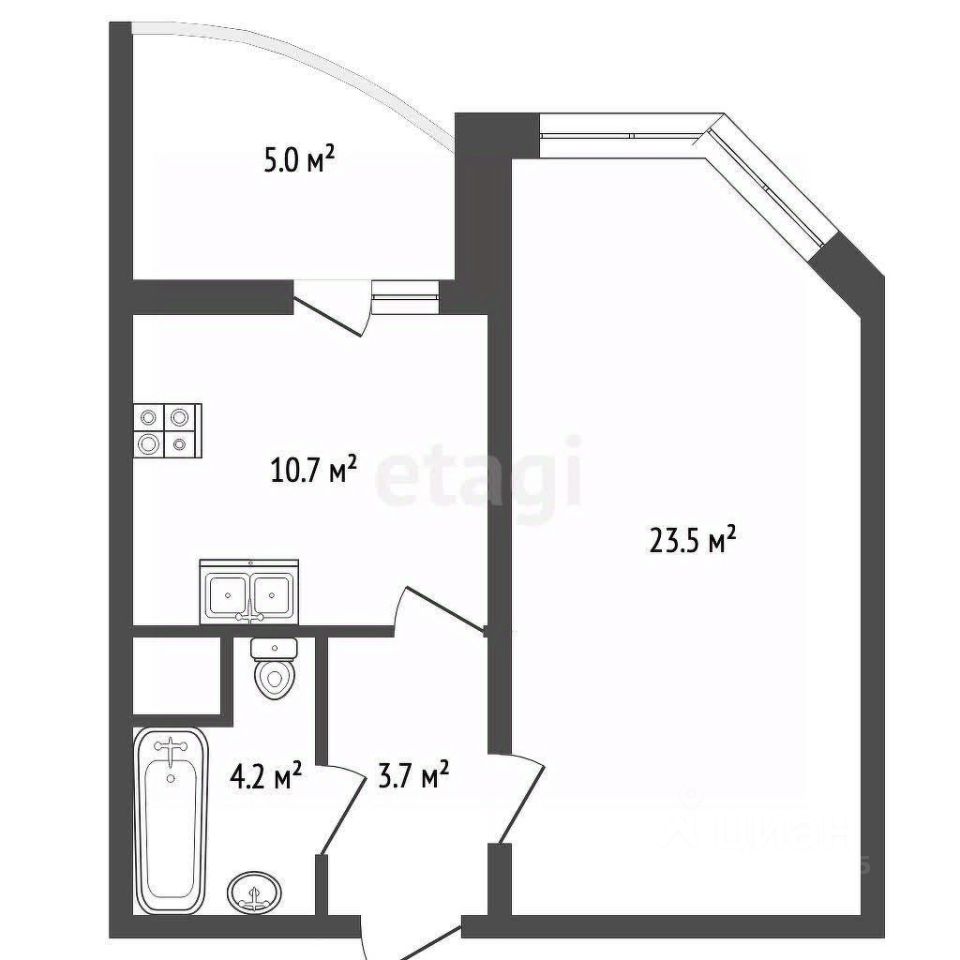 Продажа 1-комн квартиры на вторичном рынке Ярославское шоссе, 124