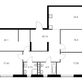 Продажа 4-комн квартиры в новостройке Москва г., Березовая аллея,  к. 8