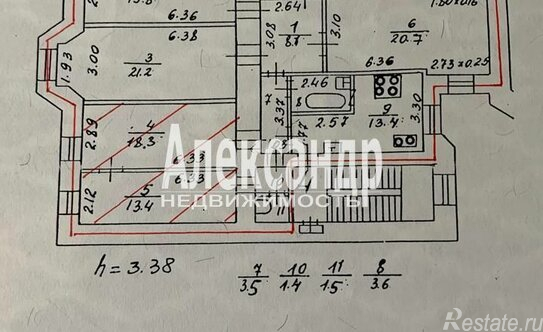 Продажа 5-комн квартиры на вторичном рынке ул Исполкомская,  д. 5