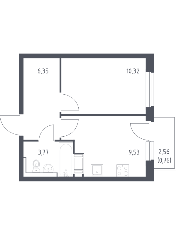 Продажа 1-комн квартиры в новостройке Новогорелово п., Красносельское ш.,  к. 1.1