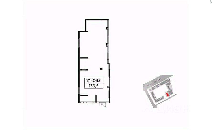 Продажа торгового помещения Прокшинский пр-кт,  д. 5