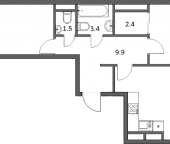 Продать Квартиры в новостройке Рассказовка д., Анны Ахматовой ул.   3.1