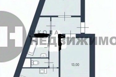 2-комн квартира Среднеохтинский проспект, 2в/17