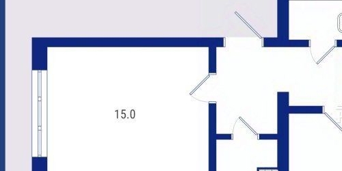 2-комн квартира пос. Понтонный, улица Варвары Петровой, 6