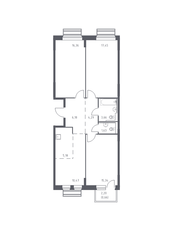 Продажа 3-комн квартиры в новостройке Лайково с., Лесная ул.,  к. 56