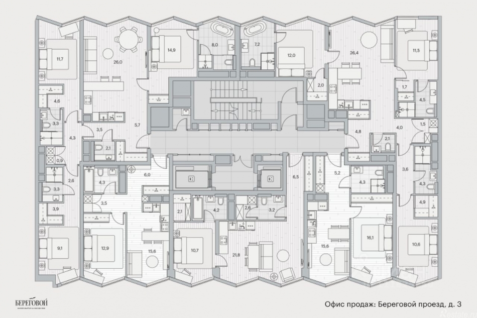Продажа 1-комн квартиры в новостройке Береговой проезд,  д. 2 к1