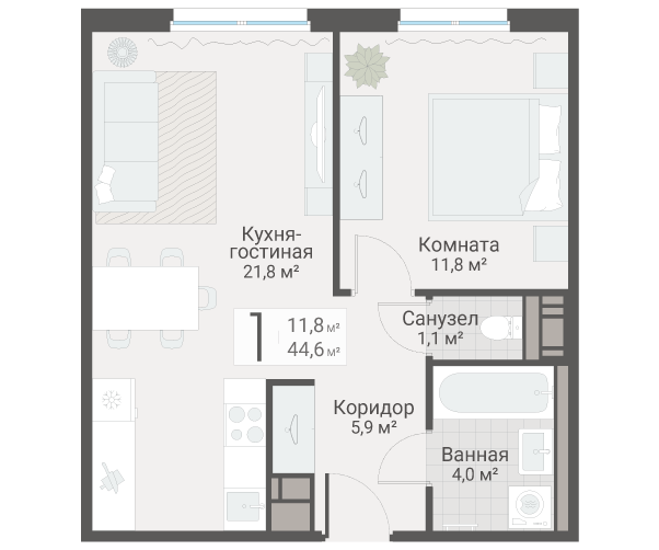 Продажа 1-комн квартиры в новостройке Санкт-Петербург г., Руднева ул.,  к. 3
