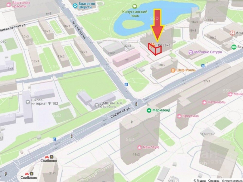 Продажа торгового помещения Снежная улица