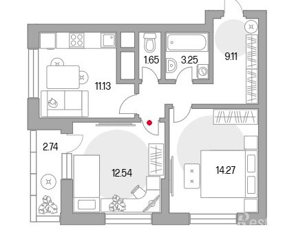 Продажа 2-комн квартиры на вторичном рынке Красногорск г, Ильинский туп,  д. 4