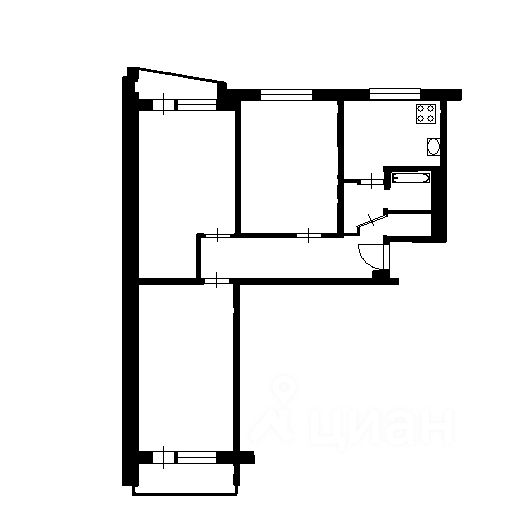 Продажа 3-комн квартиры на вторичном рынке Саянская улица, 11К2
