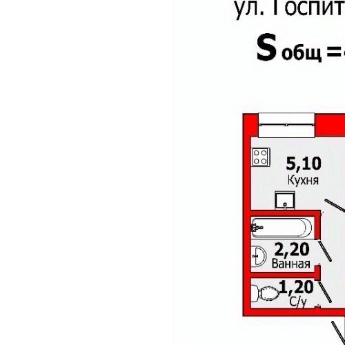 2-комн квартира Павловск, Госпитальная улица, 23