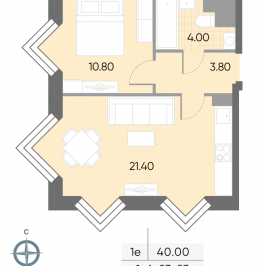 Продажа 1-комн квартиры в новостройке Борисовские Пруды улица, д.1