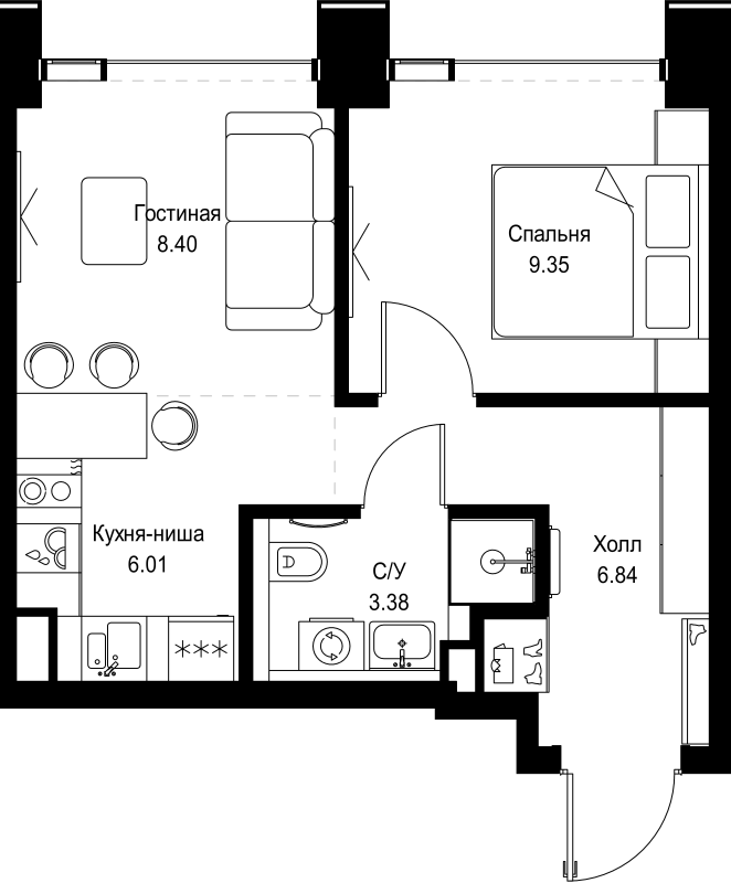 Продажа 1-комн квартиры в новостройке Москва г., Верейская ул.,  к. SET.2.Б