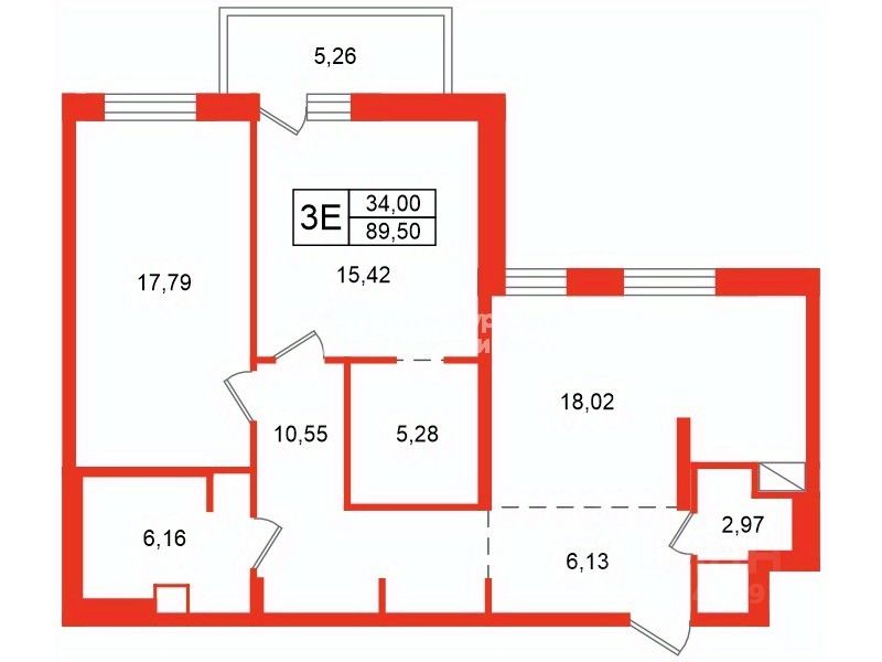 Продажа 2-комн квартиры на вторичном рынке улица Одоевского, 21к1