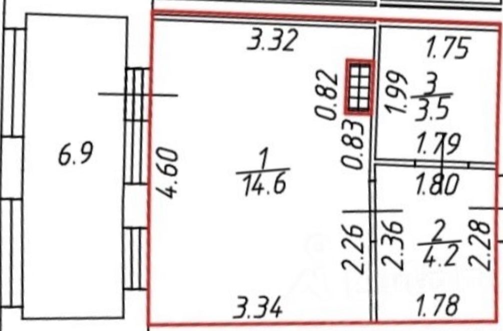 Продажа студии пос. Парголово, улица Брюлловская, 3
