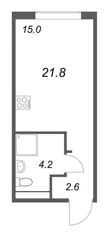 Продажа студии Шушары п., Пулковское ш.,  к. 4