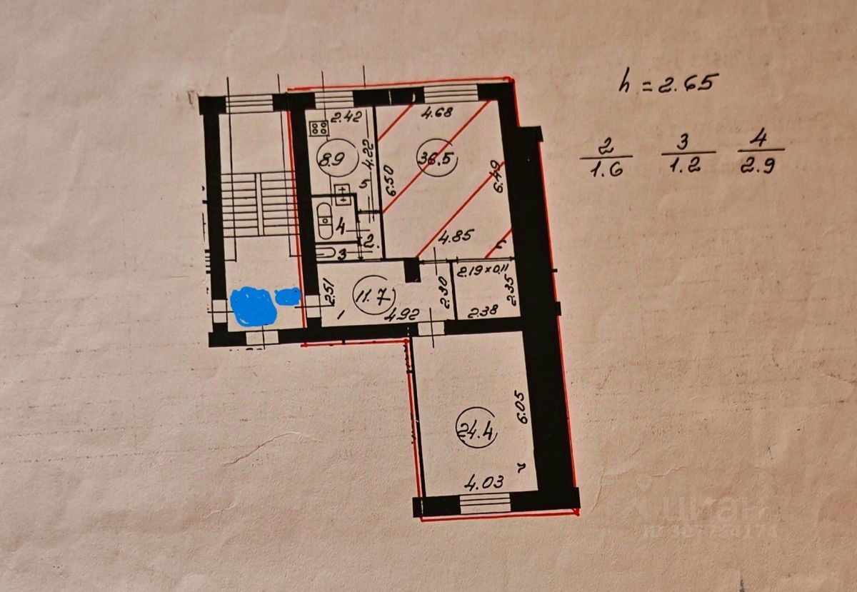 Продажа 2-комн квартиры на вторичном рынке улица Черняховского, 16/5