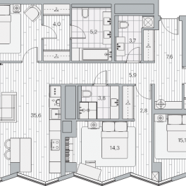 Продажа 3-комн квартиры в новостройке Москва г., Береговой проезд, к. 1 Продажа 3-комн квартиры в новостройке Москва г., Береговой проезд, к. 1