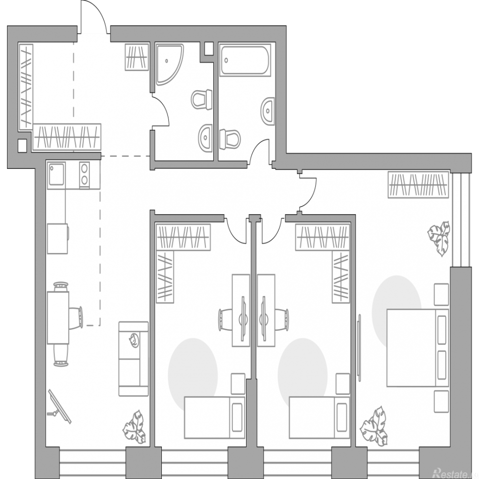 Продажа 3-комн квартиры в новостройке , Дубининская улица, 17