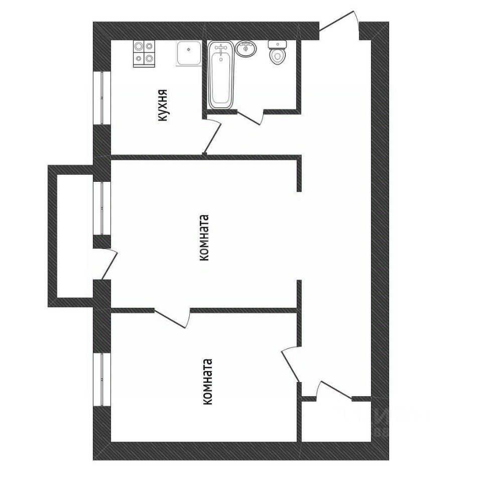 Продажа 2-комн квартиры на вторичном рынке Волхов, Волховский проспект, 43