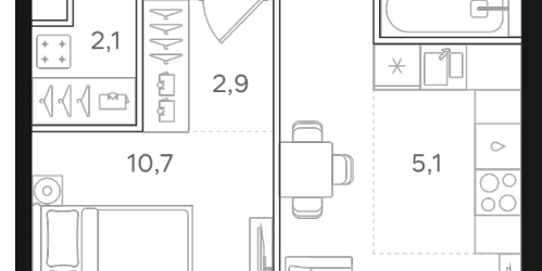 1-комн квартира Москва г., Открытое ш.,  к. 6