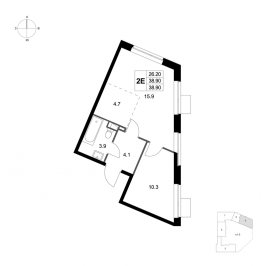 Продажа 1-комн квартиры в новостройке Марусино пгт., Заречная ул.,  к. 1.2