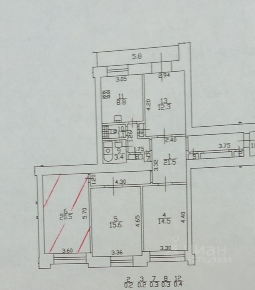Продажа комнаты Краснопутиловская улица, 12