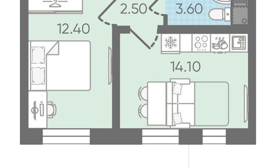 Продажа 1-комн квартиры на вторичном рынке Ковалёво, Поперечная улица,  д. 1 к1