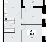 Продать Квартиры в новостройке Прокшино д., Проектируемый проезд № 7029   7.1.4