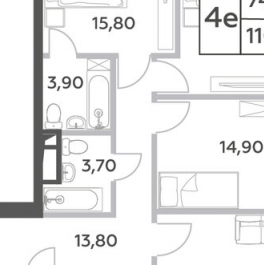 Продажа 4-комн квартиры на вторичном рынке проспект Генерала Дорохова,  д. вл1 к2
