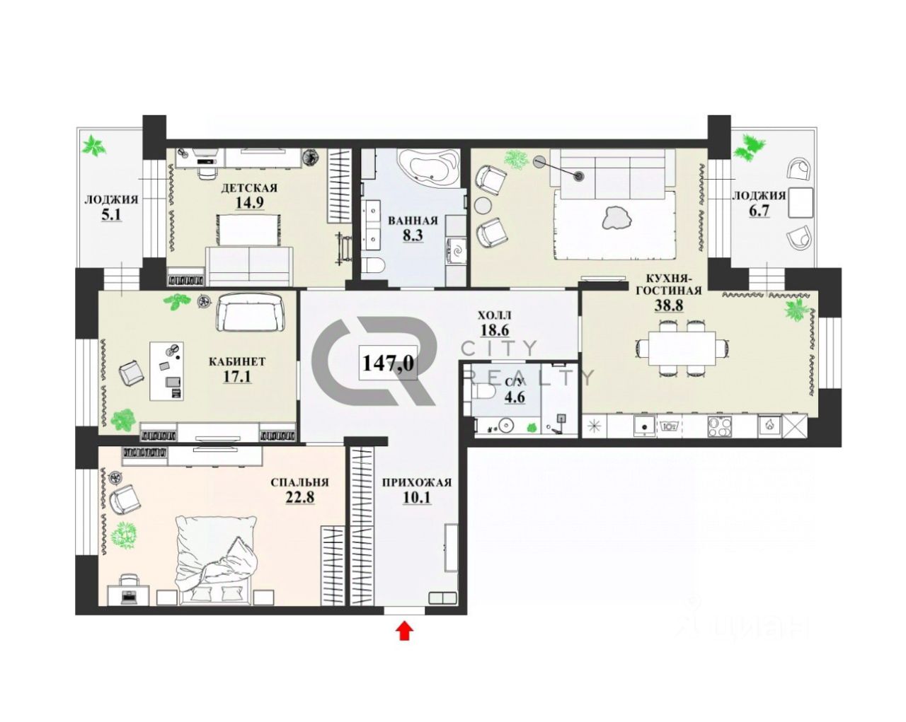 Продажа 4-комн квартиры на вторичном рынке улица Катерников, 10к1