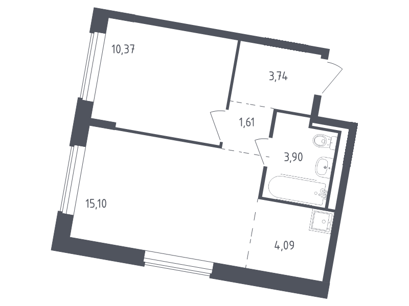 Продажа 1-комн квартиры в новостройке Лайково с., Лесная ул.,  к. 58