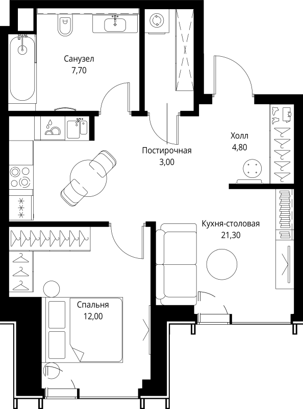 Продажа 1-комн квартиры в новостройке Москва г., Верейская ул.,  к. 1.6