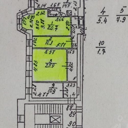4-комн квартира Старорусская улица, 5/3