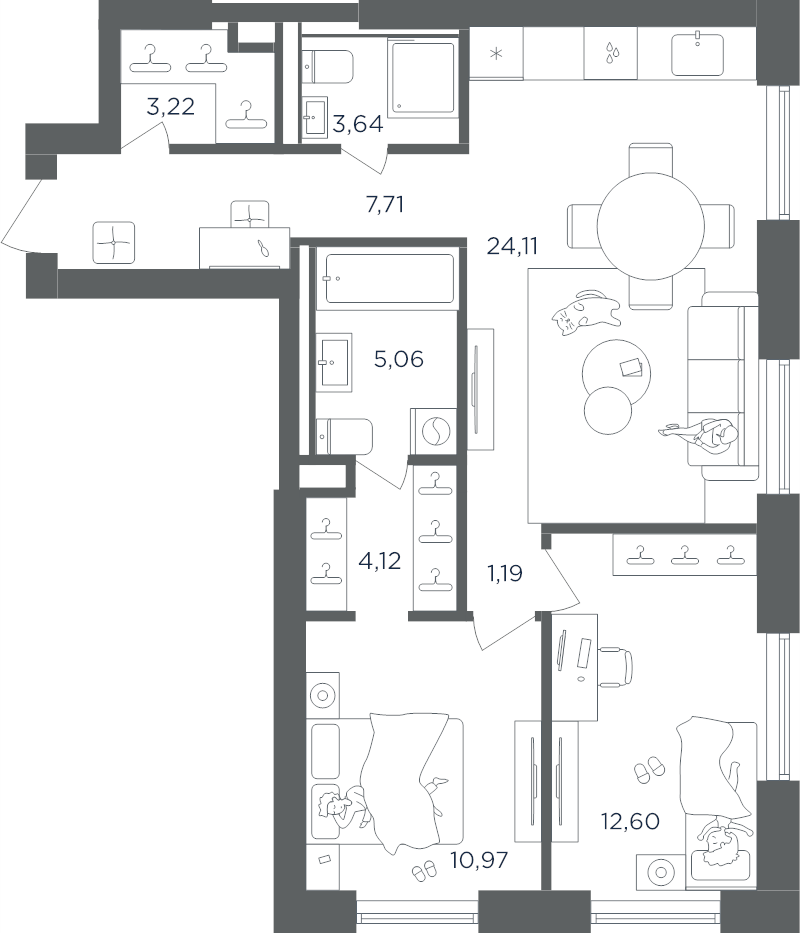 Продажа 2-комн квартиры в новостройке Москва г., Южнопортовая ул.,  к. 2