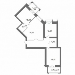 Продажа 3-комн квартиры на вторичном рынке Лиственная улица,  д. 20 к2 с1