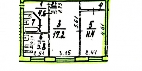 2-комн квартира Омская улица,  д. 28
