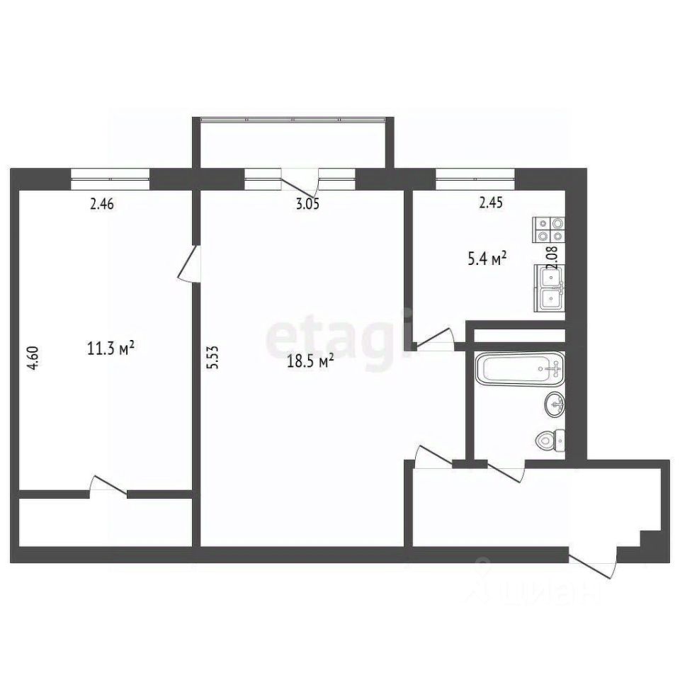 Продажа 2-комн квартиры на вторичном рынке Сергиев Посад, Московское шоссе, 24
