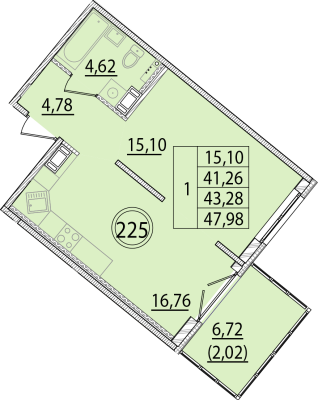 Продажа 1-комн квартиры в новостройке Шушары п., Кокколевская ул.,  к. 2