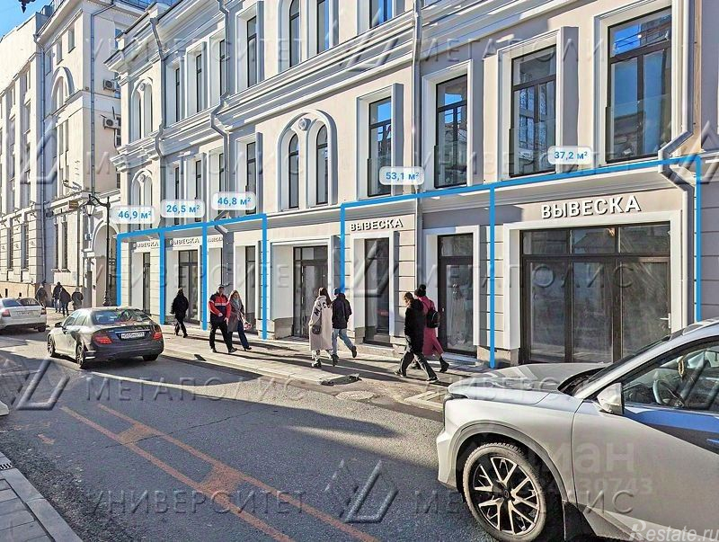 Аренда торгового помещения Бронная Б. ул,  д. 25 с3
