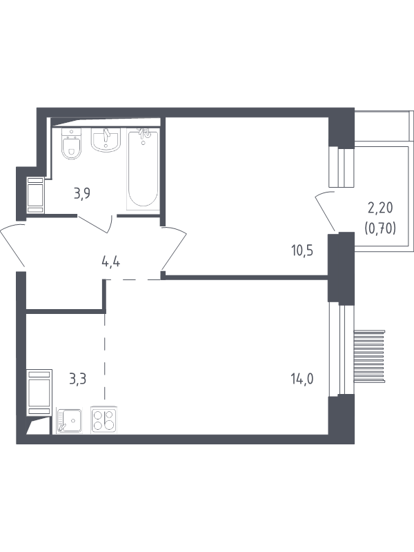Продажа 1-комн квартиры в новостройке Мытищи г., 1-й Стрелковый пер.,  к. 4.1
