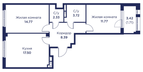 2-комн квартира Кронштадт г., Цитадельское ш.,  к. 3