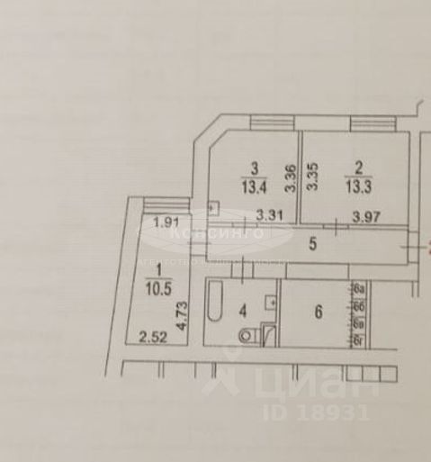 Продажа 2-комн квартиры на вторичном рынке Ермолаевский переулок, 8