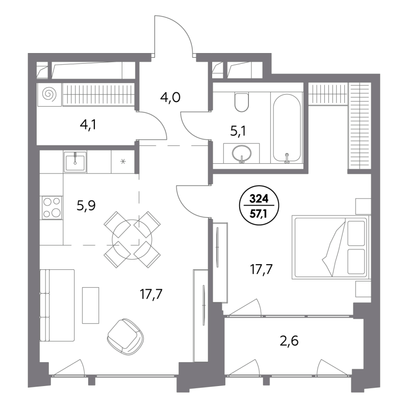 Продажа 1-комн квартиры в новостройке Москва г., Шлюзовая наб.,  к. 1