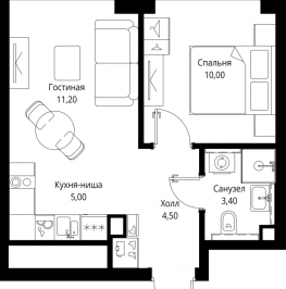 Продажа 1-комн квартиры в новостройке Москва г., Вишнёвая ул., к. 6 Продажа 1-комн квартиры в новостройке Москва г., Вишнёвая ул., к. 6