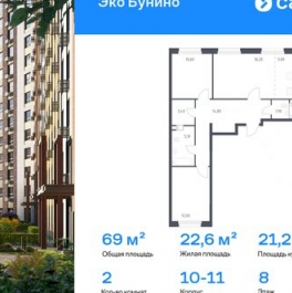 Продажа 2-комн квартиры на вторичном рынке Коммунарка п, Потаповская Роща ул,  д. 30 к1