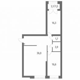 Продажа 2-комн квартиры на вторичном рынке улица Академика Константинова,  д. 1 к1 с1