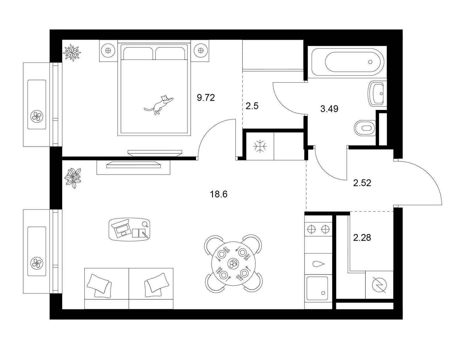 Продажа 1-комн квартиры в новостройке Ильинское-Усово, Ильинский луга, корп.4.1