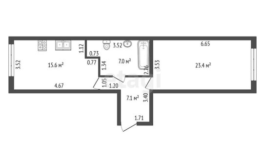Продажа 1-комн квартиры на вторичном рынке Пискаревский пр-кт,  д. 1